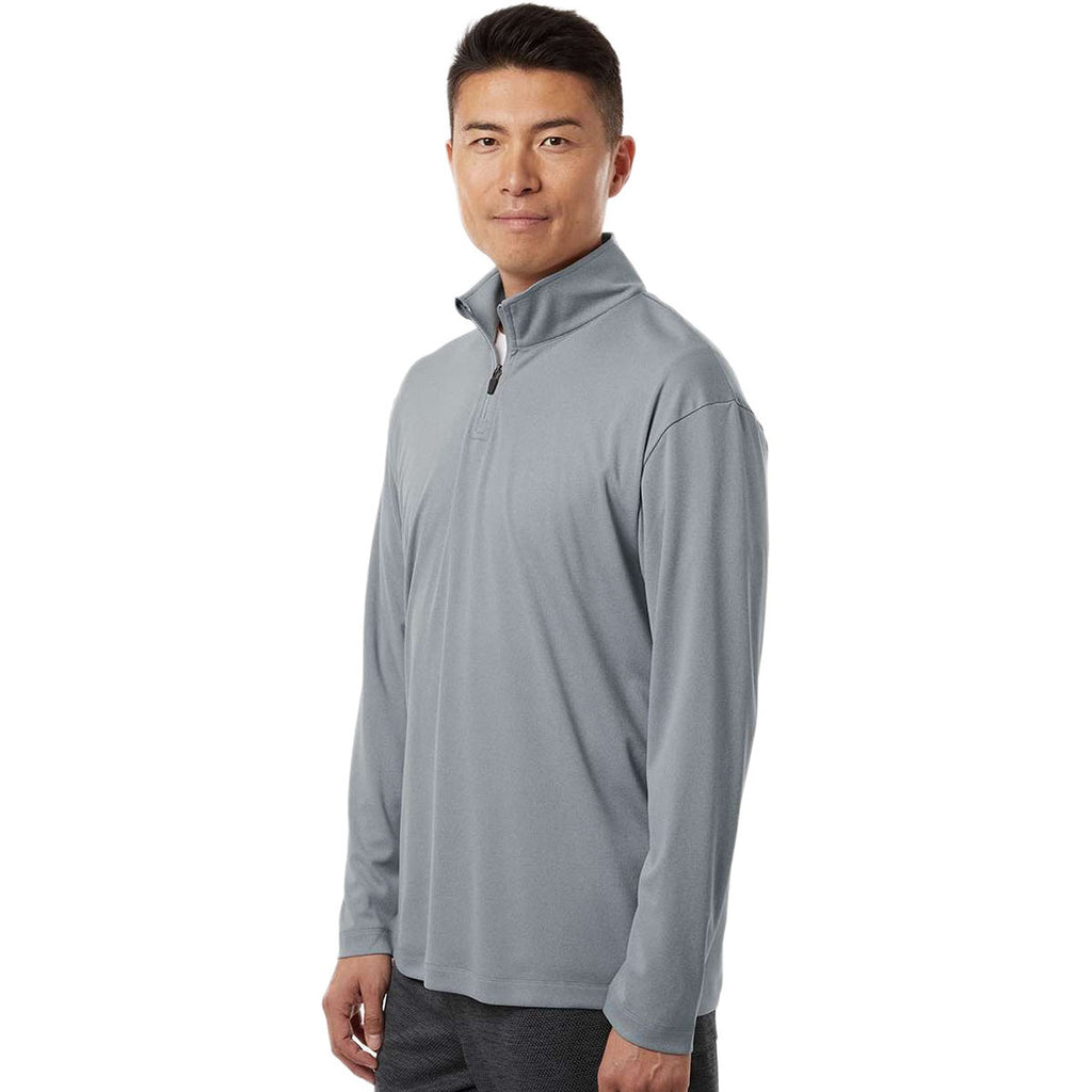 AllPro Men's Heather Steel Pro-Lock Performance Quarter-Zip Pullover