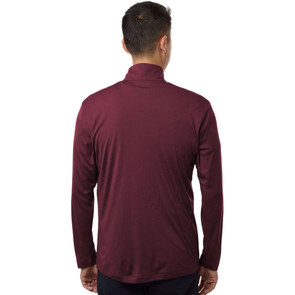 AllPro Men's Maroon Pro-Lock Performance Quarter-Zip Pullover