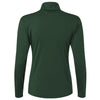 AllPro Women's Forest Green Pro-Lock Performance Quarter-Zip Pullover