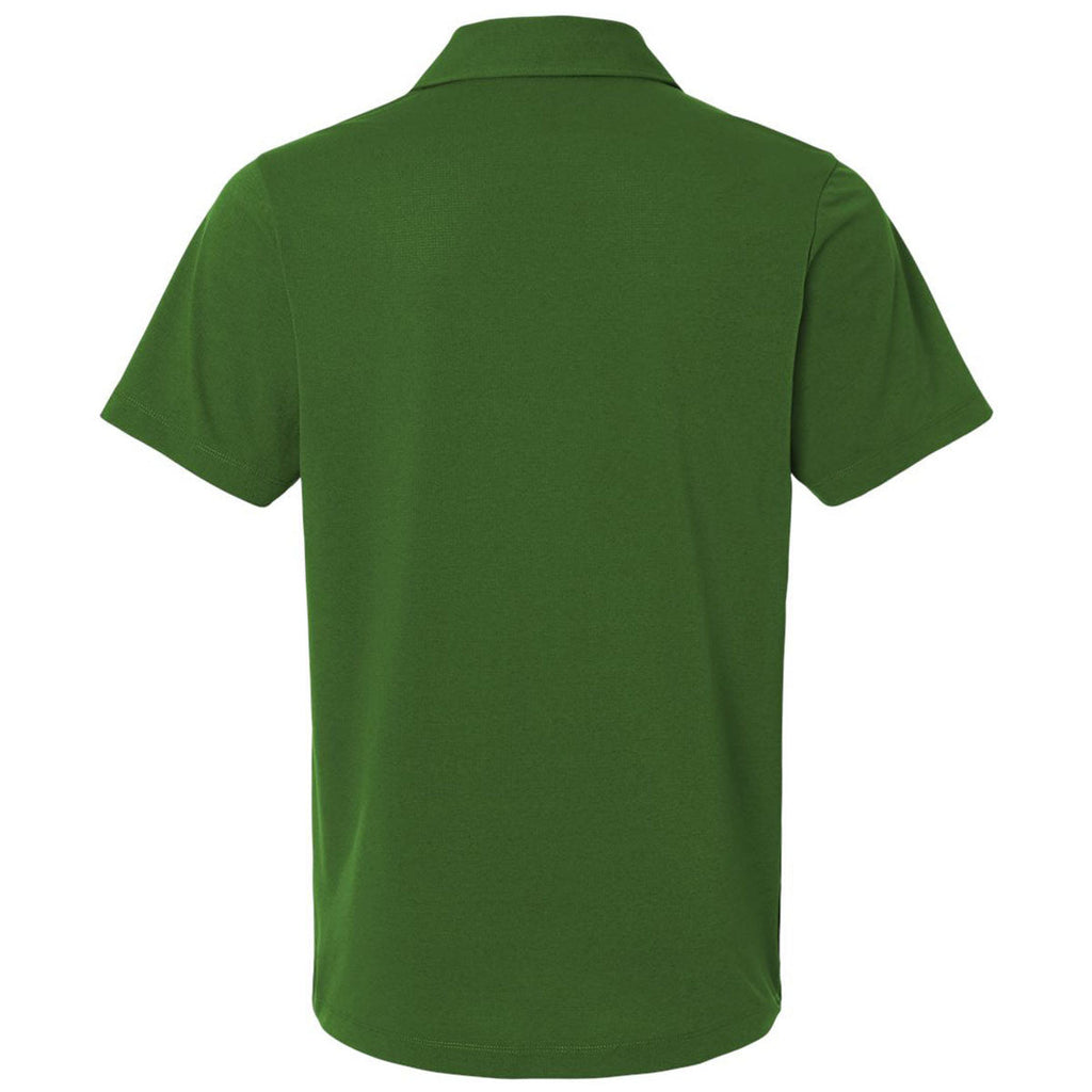 AllPro Men's Olive Green Pro-Flex Sorona Button Down Short Sleeve Shirt