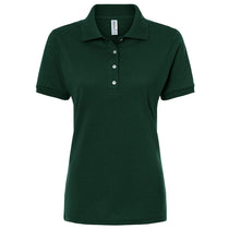 Jerzees Women's Forest Green Dri-Power Polo