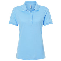 Jerzees Women's Light Blue Dri-Power Polo