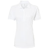 Jerzees Women's White Dri-Power Polo