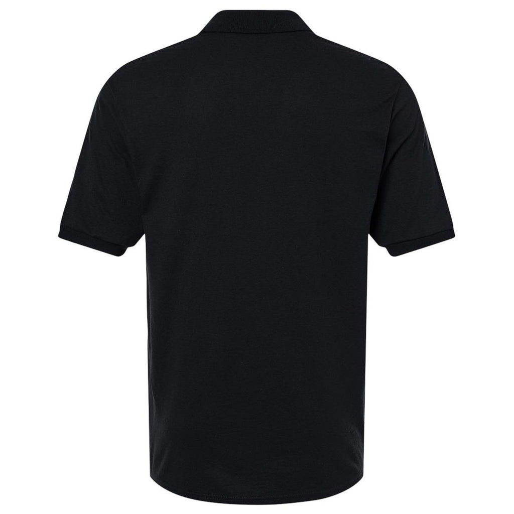 Jerzees Men's Black Dri-Power Polo