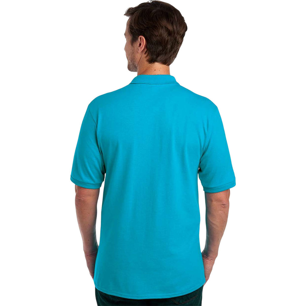 Jerzees Men's California Blue Dri-Power Polo