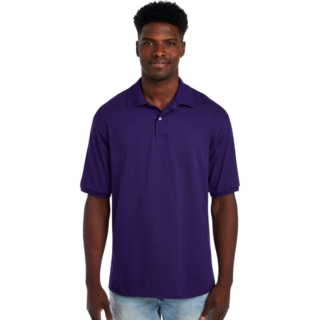 Jerzees Men's Deep Purple Dri-Power Polo