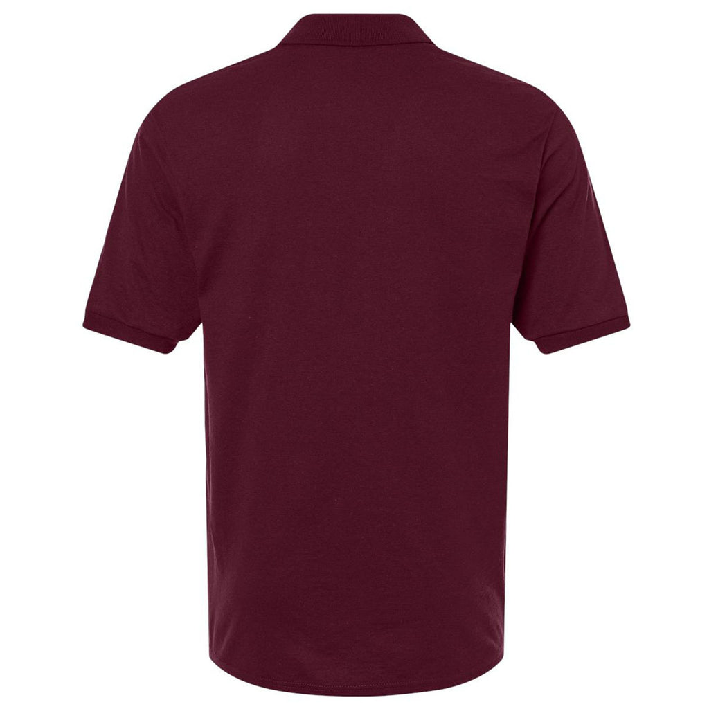 Jerzees Men's Maroon Dri-Power Polo