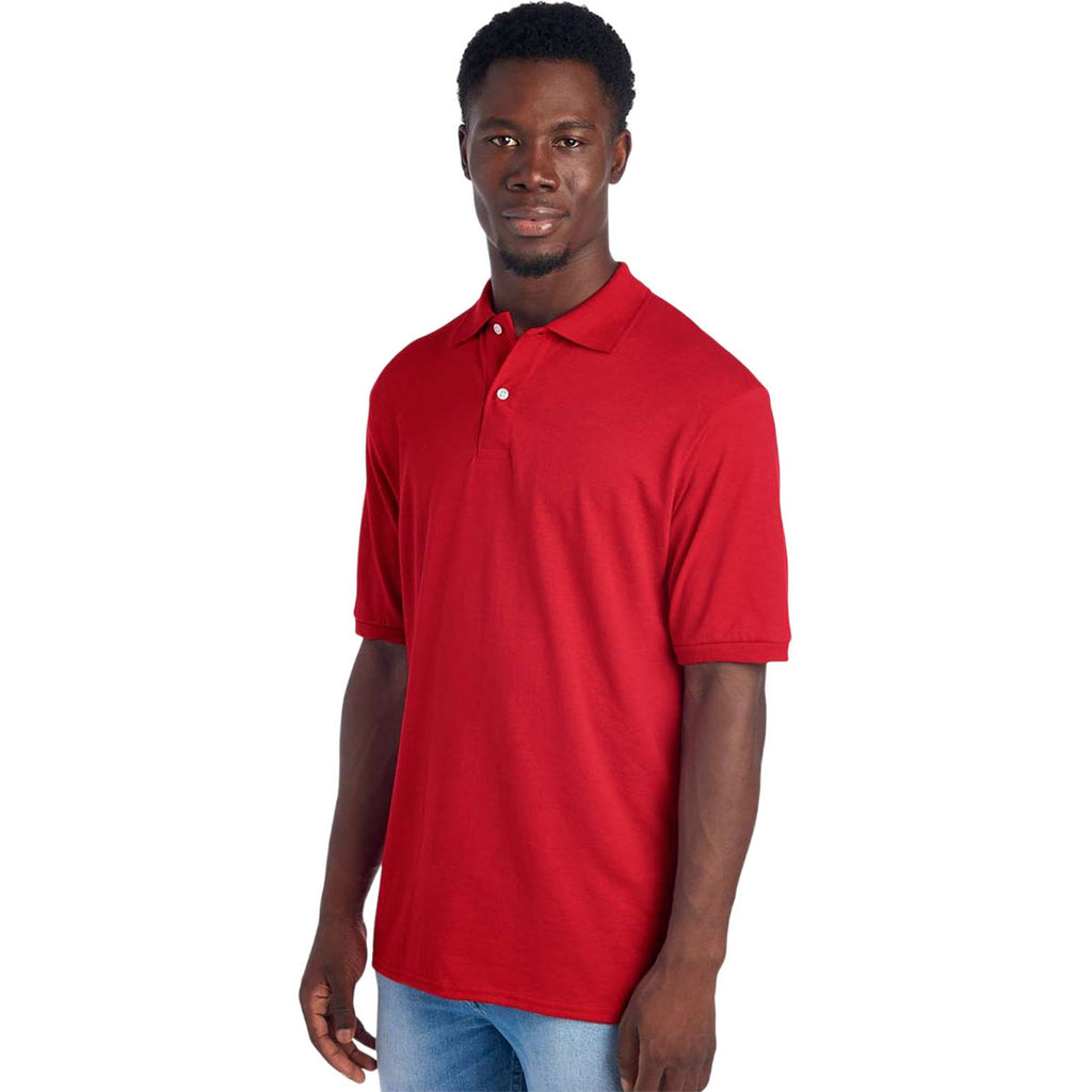 Jerzees Men's True Red Dri-Power Polo