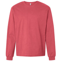 Bella + Canvas Men's Vintage Red 7.5 oz Heavyweight Long Sleeve Tee