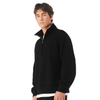 Bella + Canvas Unisex Black 10 oz Quarter-Zip Pullover Sweatshirt
