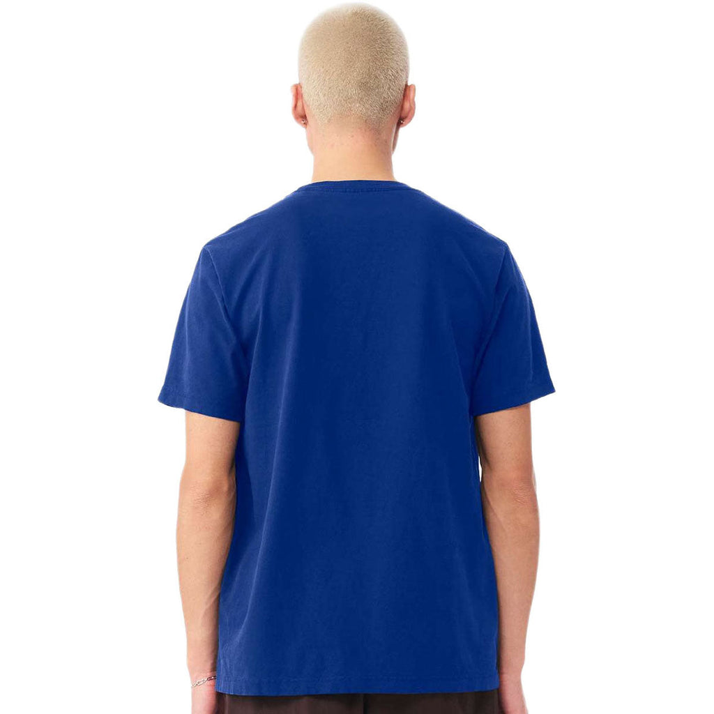 Bella + Canvas Unisex Royal Blue Heavyweight Garment-Dyed Tee