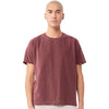 Bella + Canvas Unisex Washed Maroon Heavyweight Garment-Dyed Tee