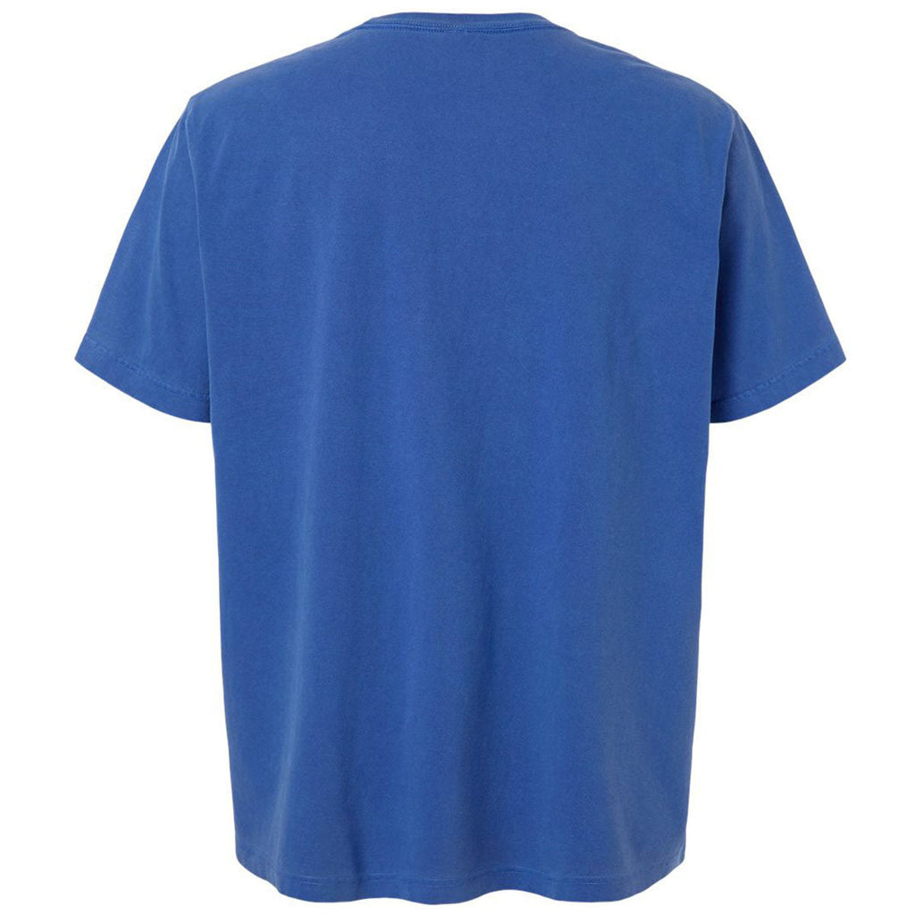 Bella + Canvas Unisex Washed Royal Blue Heavyweight Garment-Dyed Tee