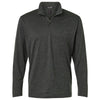 AllPro Men's Black Melange Pro-Lock Performance Melange Quarter-Zip Pullover