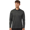 AllPro Men's Black Melange Pro-Lock Performance Melange Quarter-Zip Pullover
