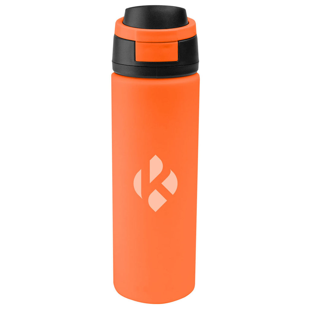 Hit Orange with Black 24 Oz. Pop Sip Recycled Stainless Steel Bottle