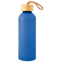 Hit Blue 25 Oz. Blaire Recycled Aluminum Bottle With Bamboo Lid