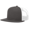 Richardson Charcoal/White Acrylic-Wool Blend Flatbill Trucker