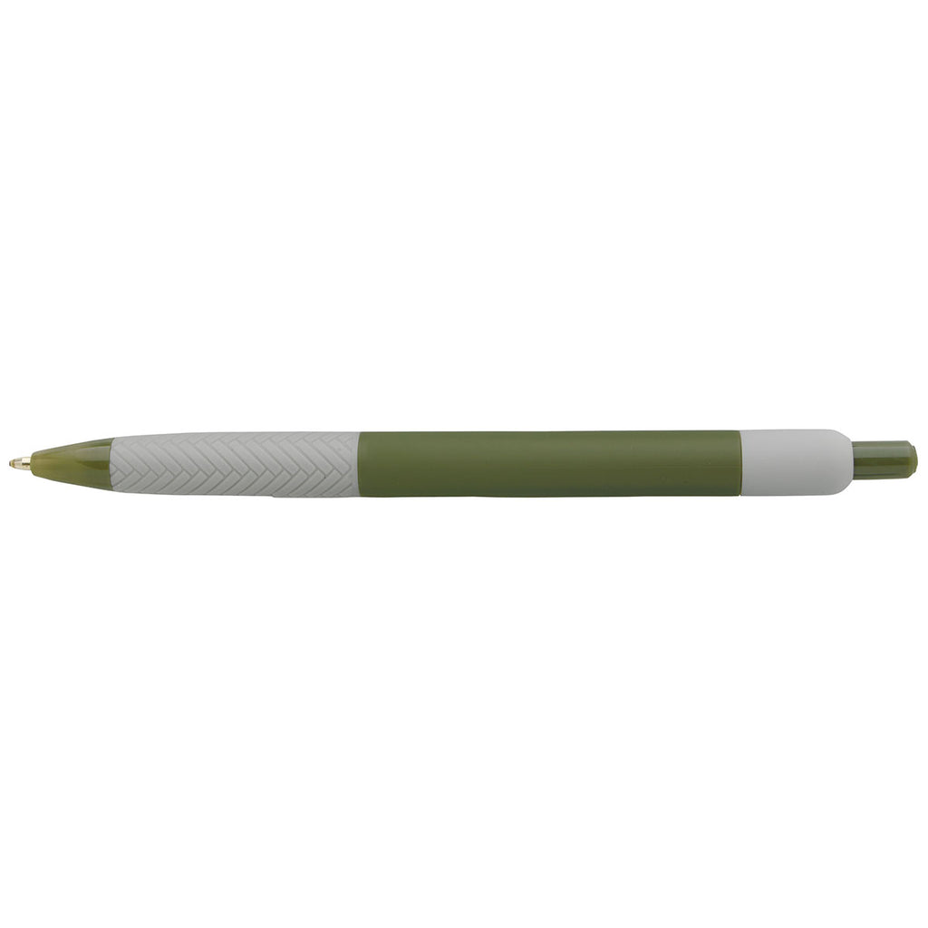 Souvenir Olive Green Herringbone RABS Pen