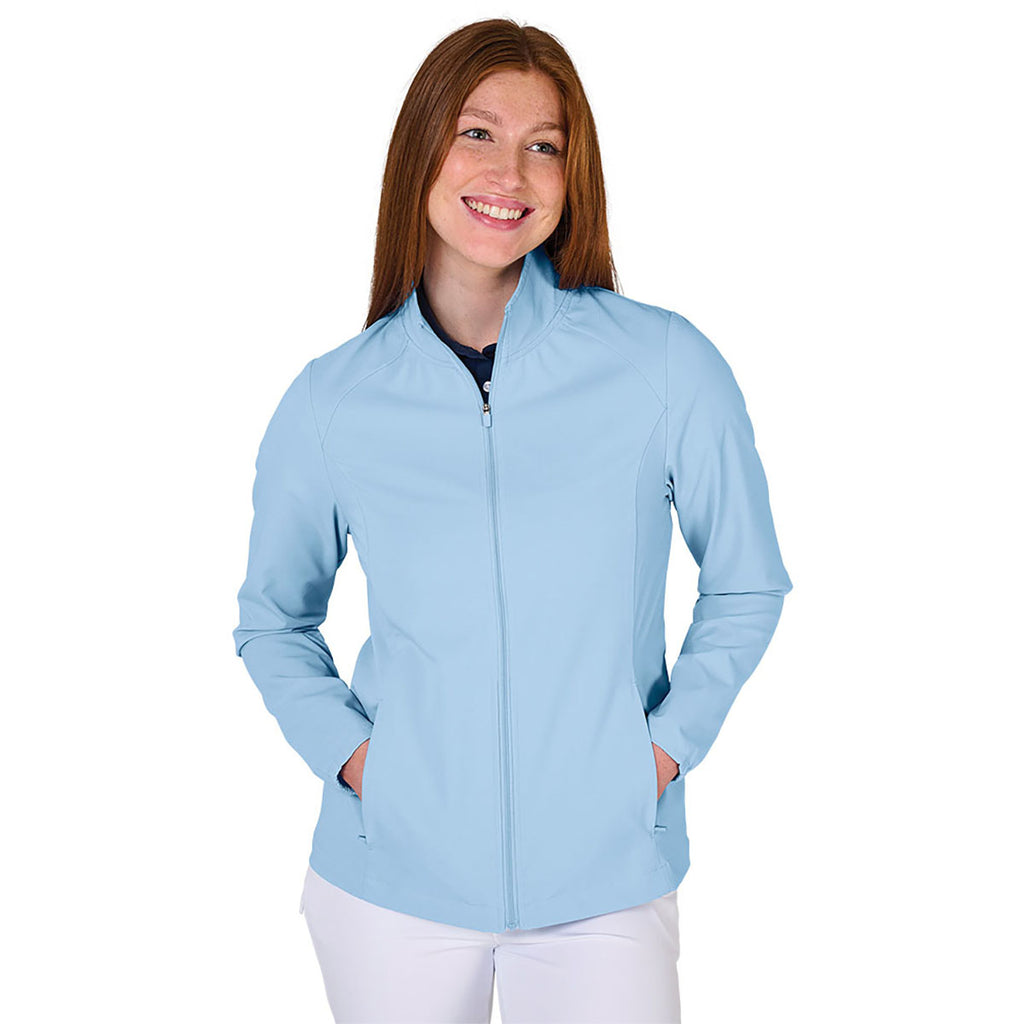 Charles River Women's Sky Blue Lexington Stretch Full Zip Jacket