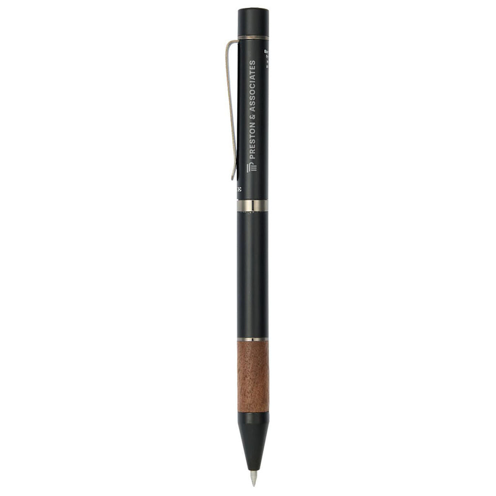 Leed's Black Luxe Recycled Aluminum and Walnut Ballpoint