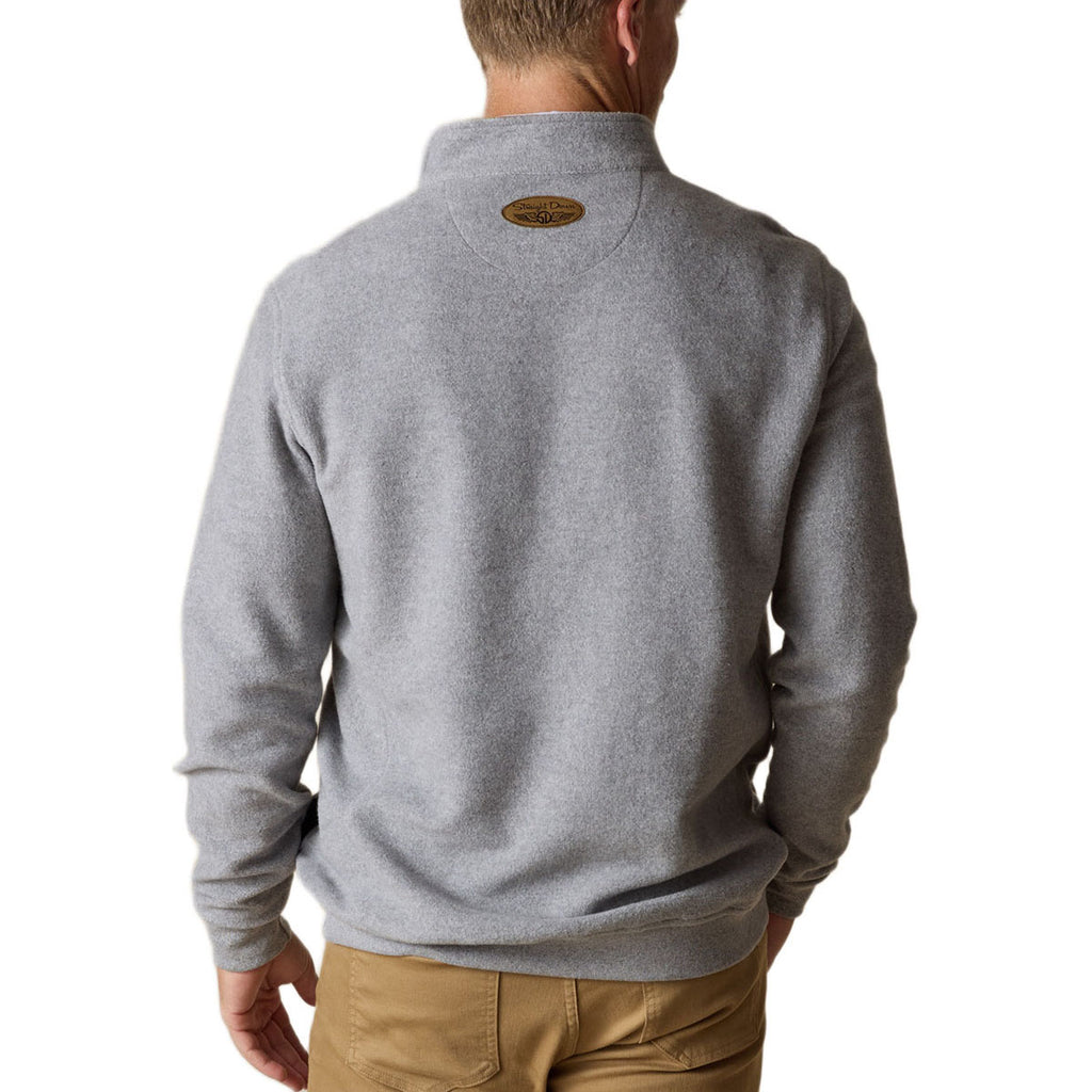 Straight Down Men's Light Charcoal Major Quarter Zip