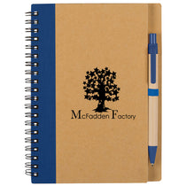 Hit Natural/Blue Eco-Inspired Spiral Notebook & Pen