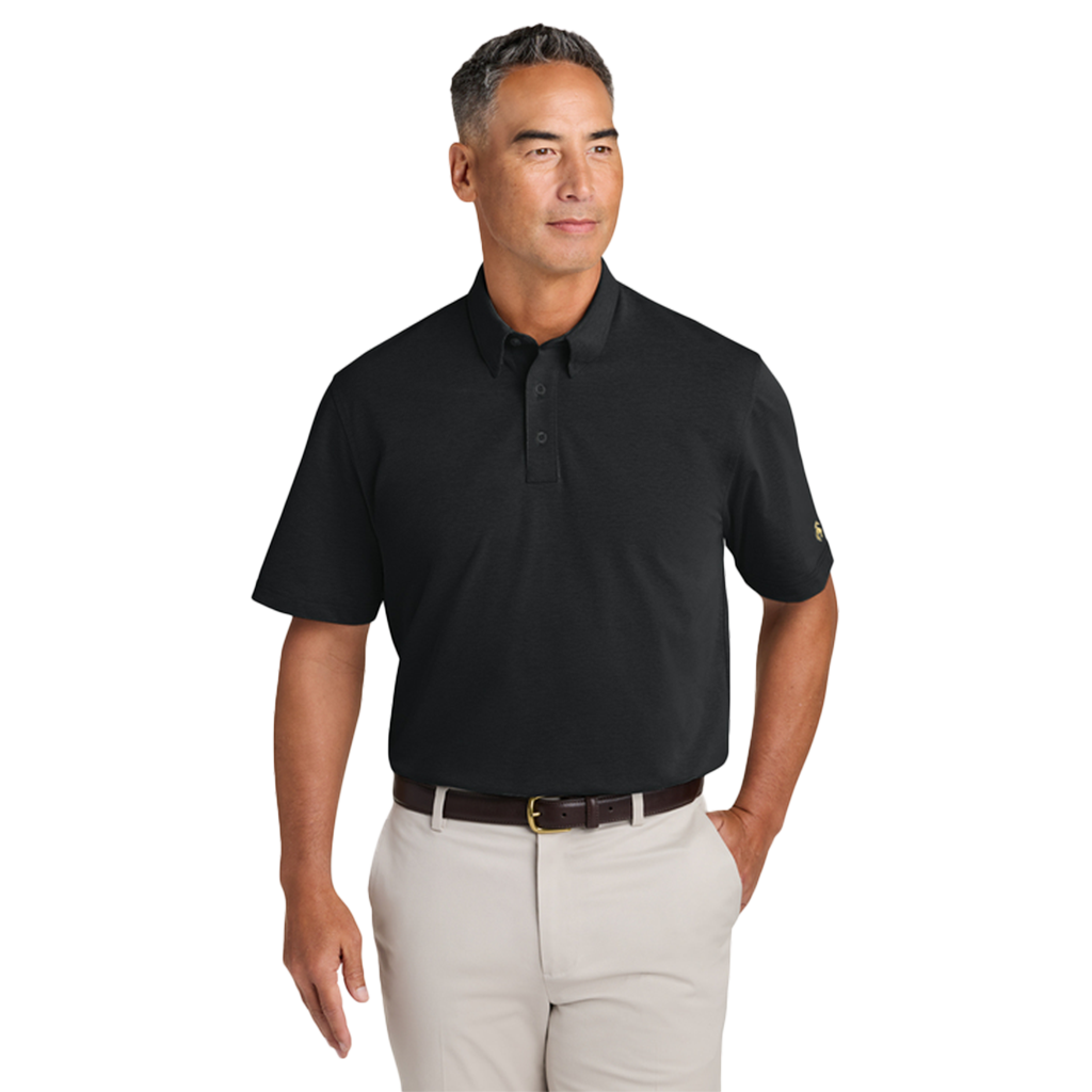 Brooks Brothers Deep Black Men's Pinpoint Pique Dress Polo