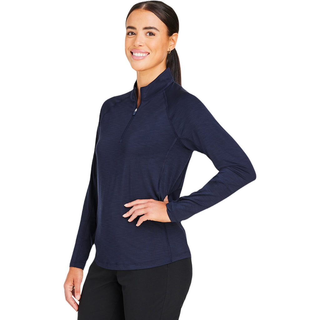 Puma Golf Women's Deep Navy You-V Quarter-Zip