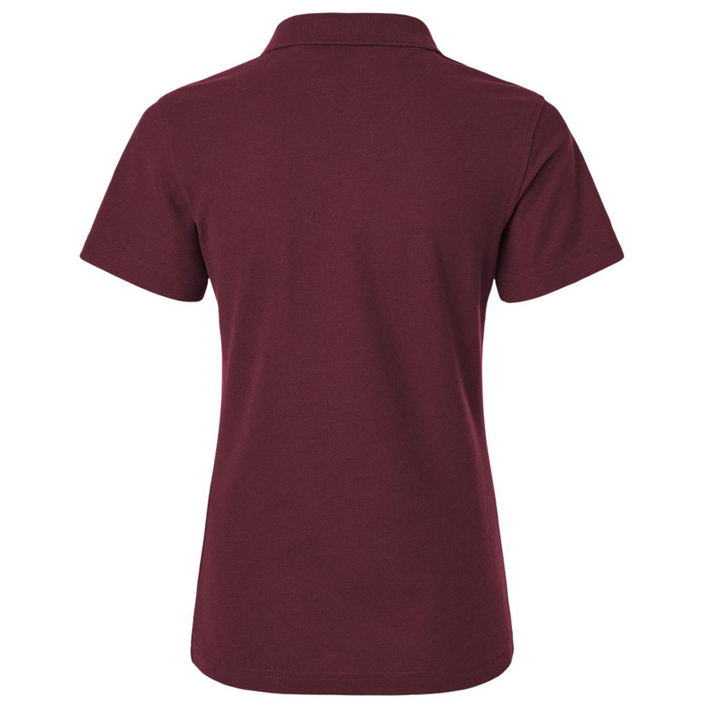 AllPro Women's Maroon Pique Polo