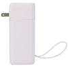 Leed's White UL Listed 10,000 mAh 20W PD Power Bank with AC Plug