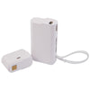 Leed's White UL Listed 10,000 mAh 20W PD Power Bank with AC Plug