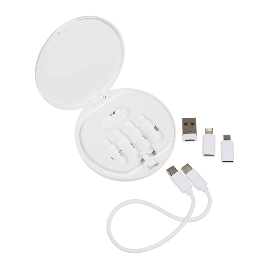 Leed's White Pad Pal 15W Wireless Charging Pad & 65W Cable Kit