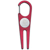 Hit Red Aluminum Divot Tool With Ball Marker