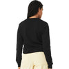 Bella + Canvas Women's Black Sponge Fleece Classic Crewneck Sweatshirt