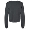 Bella + Canvas Women's Dark Grey Heather Sponge Fleece Classic Crewneck Sweatshirt