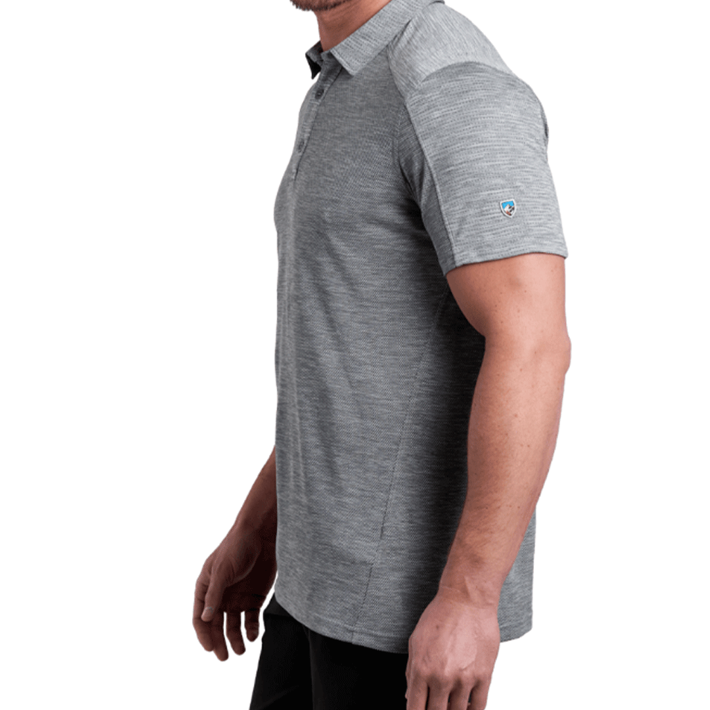KUHL Men's Heather Grey Engineered Polo