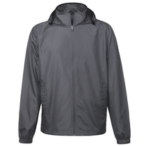 Landway Men's Charcoal Atmos Full-Zip Windbreaker