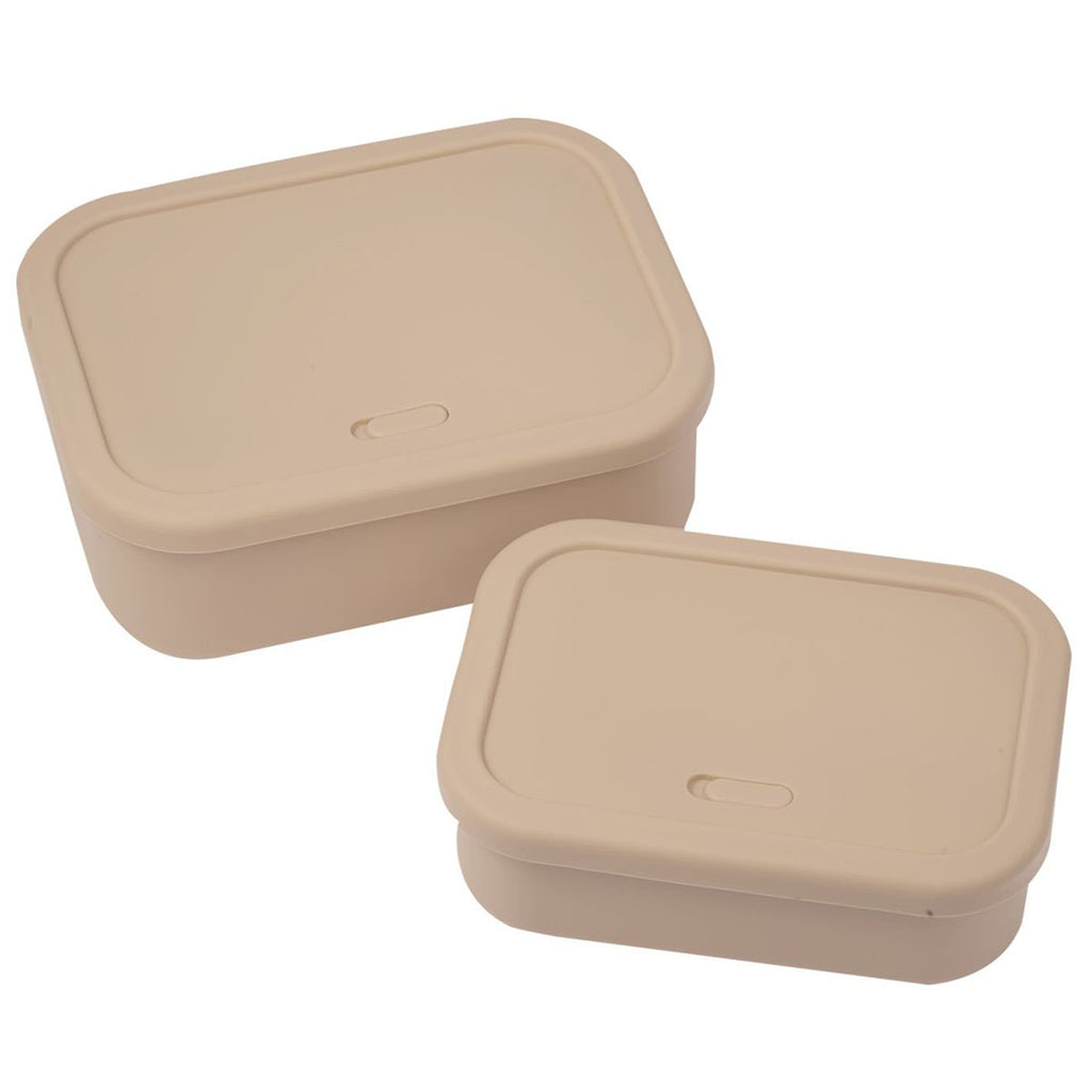 Leed's Tofu Silicone Food Storage Box with Air Valve Set - 24 oz and 44 oz