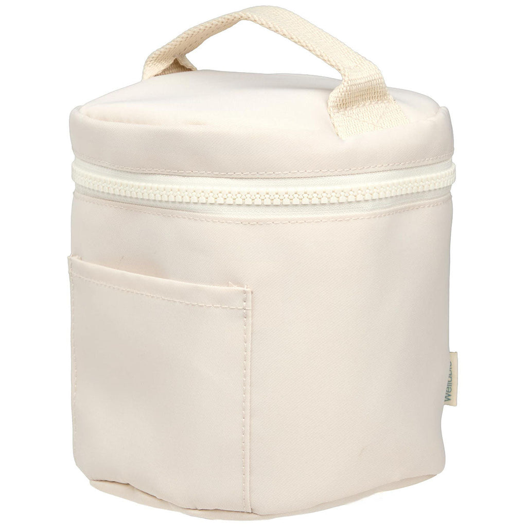 Wellable Natural Recycled Round Travel Case