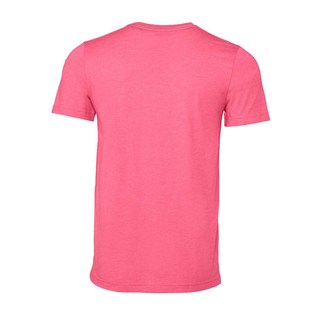 Bella + Canvas Unisex Heather Charity Pink CVC Jersey Tee