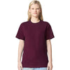 American Apparel Unisex Burgundy Super Heavyweight Tee