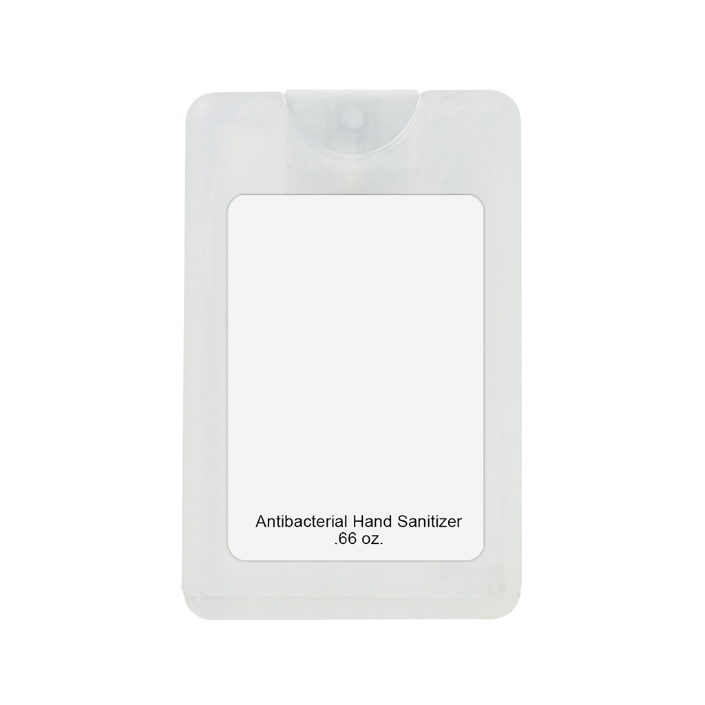Hit Frosted Clear .66 Oz. Card Shape Hand Sanitizer