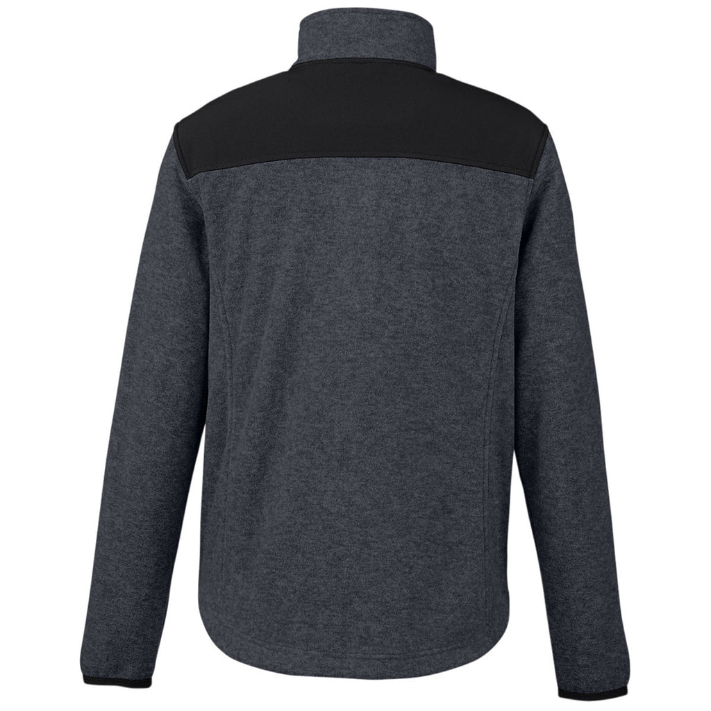 Dri Duck Women's Charcoal/Black Sierra Melange Heather Fleece