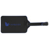 Hit Black with Royal Blue Trim Recycled Leatherette Luggage Tag