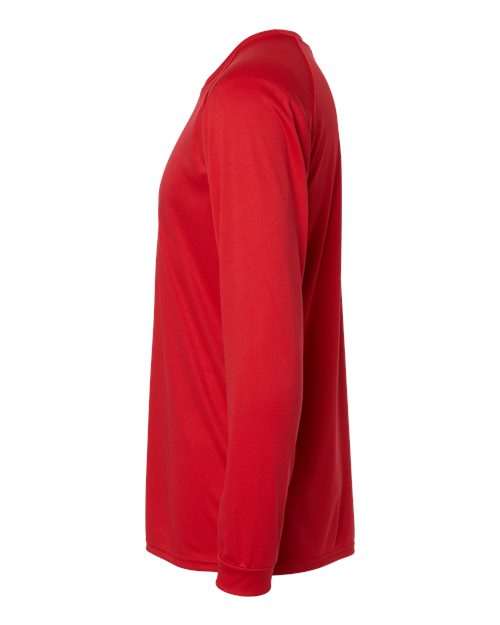 Paragon Red Unisex Long Islander Performance Long Sleeve T-Shirt