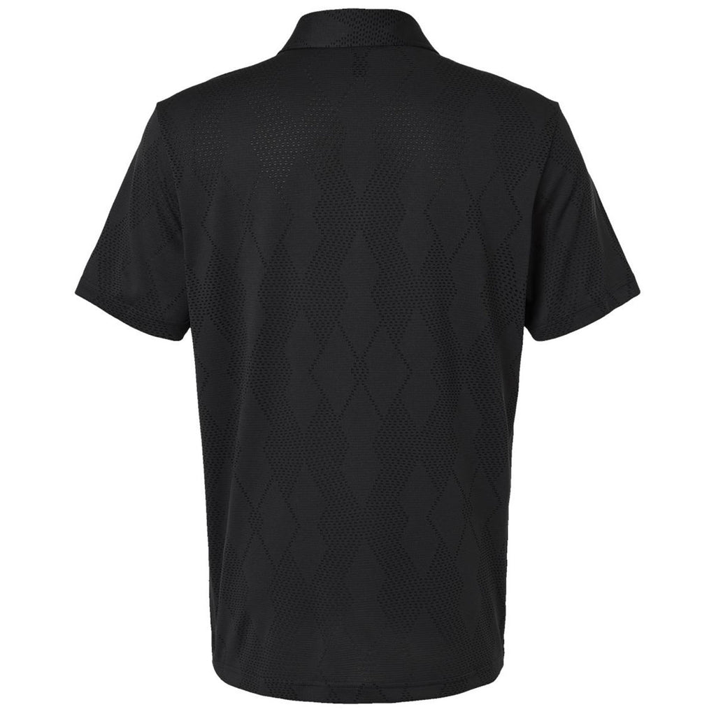 Adidas Men's Carbon Black Ultimate Textured Polo