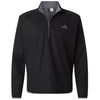 Adidas Men's Black Ultimate365 Wind Quarter-Zip Pullover