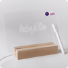 Handstands Wood-Clear Scribbler Glow Memo Board