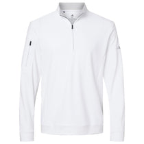 adidas Men's White Performance Texture Quarter Zip